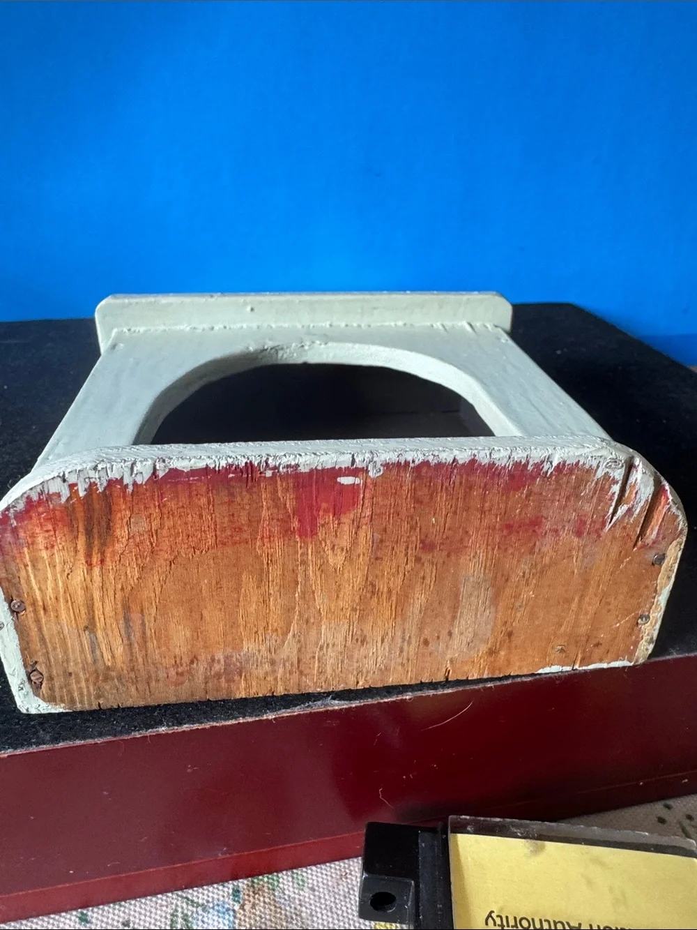 Distress Wooden dollhouse Fireplace mantle